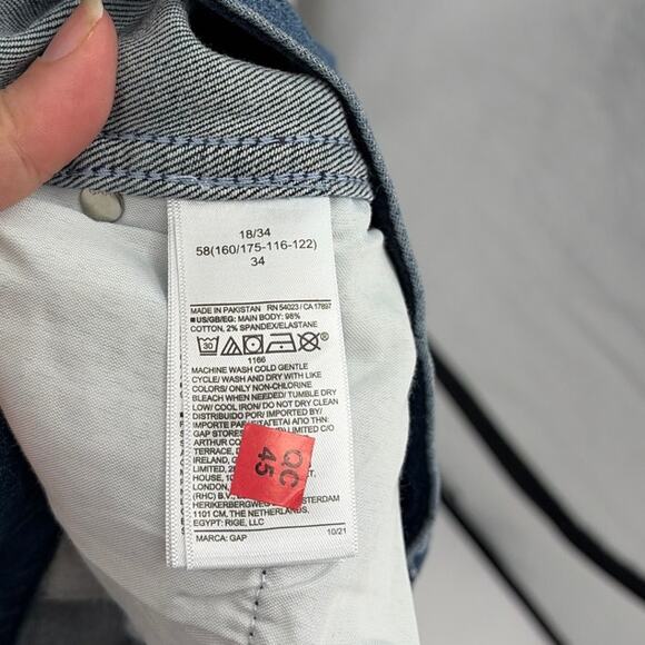 GAP High Rise Vintage Slims Womens Jeans Sz 18/34 NWT Normcore Minimal  American - Picture 8 of 9